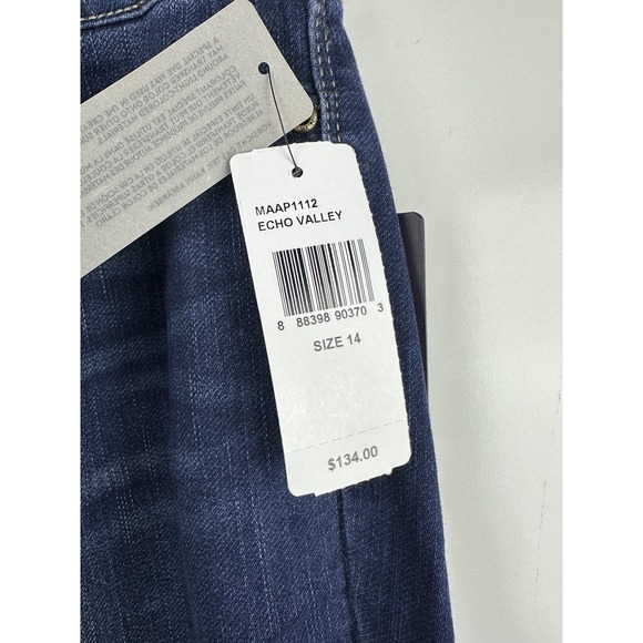 NWT NYDJ Alina Skinny Legging Blue Denim Stretch Echo Valley Medium Wash Size 14 - Picture 7 of 14